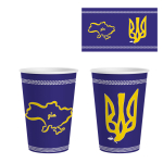 Paper cup 340 ml Patriotic pack of 50 Paper cup 340 ml Patriotic pack of 50