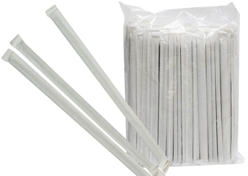 Black Corrugated Straw 4.8mm x 21cm